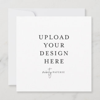 Vierkante uitnodiging van 5,25 x 5,25 inch