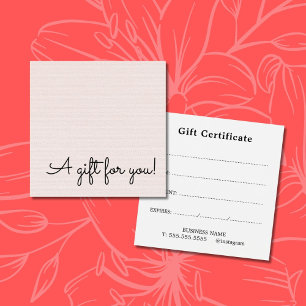  VIERKANTE VISITEKAARTJES