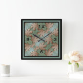 Vierkante wandklok met Maple Leaves Klok (Huis)