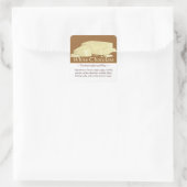 vierkante witte chocolade Stickers (Tas)