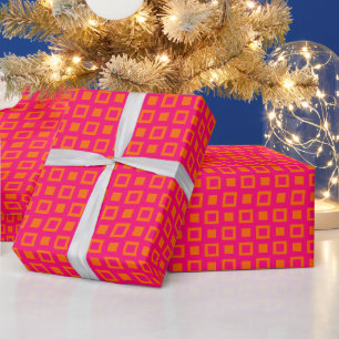 Vierkanten en dozen patroon doe-het-zelf kleuren f cadeaupapier
