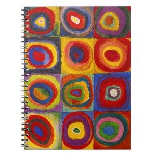 Vierkanten met concentrische cirkels 2 Kandinsky Notitieboek