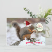 Vierkantje met kermis in sneeuw kaart (Staand voorkant)