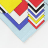 Vierkantjes Abstract Fleece Deken (Hoek)