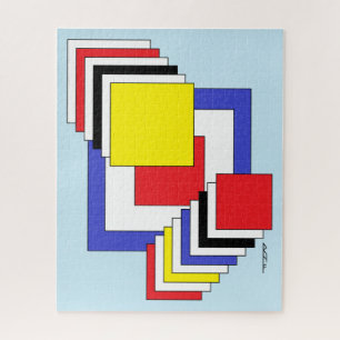 Vierkantjes Abstract Legpuzzel