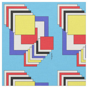 Vierkantjes Abstract Stof