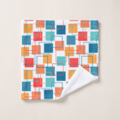 Vierkantjes en contouren bad handdoek (Wasdoekje)