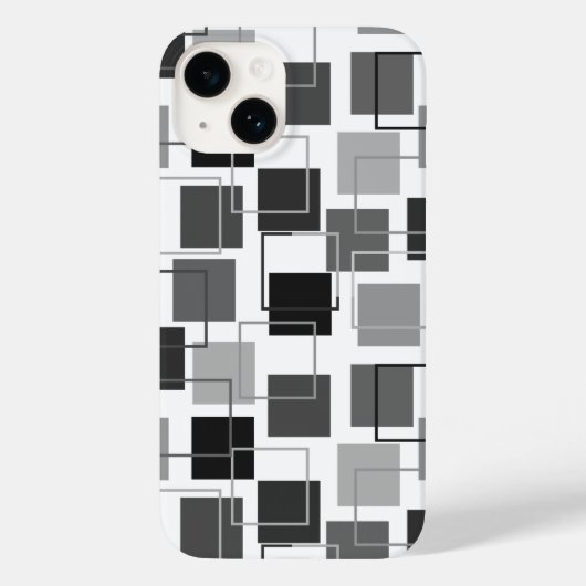 Vierkantjes en contouren Case-Mate iPhone case (Achterkant)