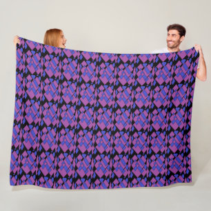 Vierkantjes Fleece Deken