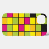 Vierkantjes Helder Neon gekleurd patroon Case-Mate iPhone Case (Achterkant (horizontaal))