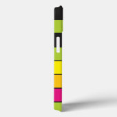 Vierkantjes Helder Neon gekleurd patroon Case-Mate iPhone Case (Achterkant / Rechts)