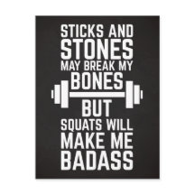 Vierkantjes maken me een gym Quote