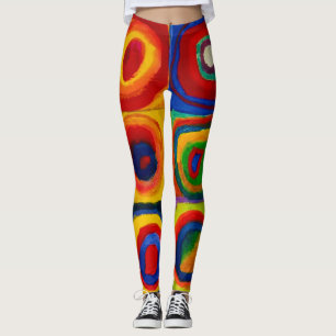 vierkantjes met cirkels, Abstract, Wassily Kandins Leggings
