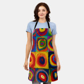 vierkantjes met cirkels, Abstract, Wassily Kandins Schort (Gedragen)