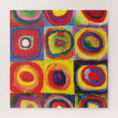 Vierkantjes met concentrische cirkels Hiroaki Taka Legpuzzel (Horizontaal)