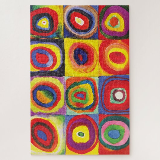 Vierkantjes met concentrische cirkels Hiroaki Taka Legpuzzel (Verticaal)