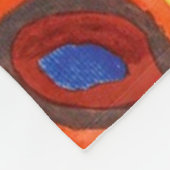 Vierkantjes met concentrische cirkels van Kandinsk Fleece Deken (Hoek)