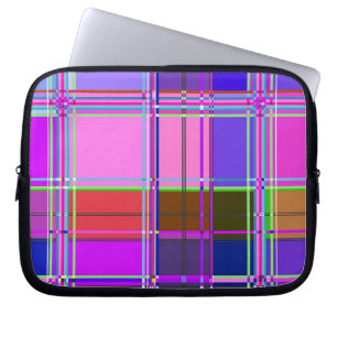 Vierkantjes van de Kleur van de stof Laptop Sleeve