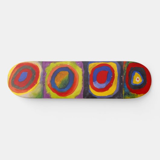 Vierkantjes w Concentrische cirkels 1 | Kandinsky Skateboard (Horizontaal)