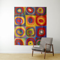 Vierkantjes w Concentrische cirkels 2 | Kandinsky 