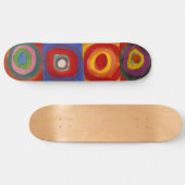 Vierkantjes w Concentrische cirkels 3 | Kandinsky Skateboard (Horizontaal)