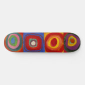 Vierkantjes w Concentrische cirkels 3 | Kandinsky Skateboard (Horizontaal)