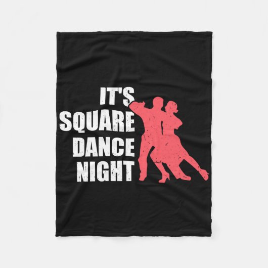Vierkantsdansen  fleece deken (Voorkant)