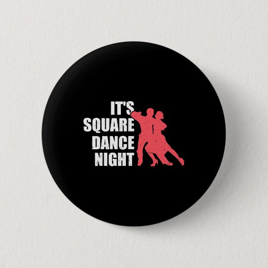 Vierkantsdansen ronde button 5,7 cm (Voorkant)