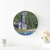 Vierkantsmuur, klok/vuurtoren grote klok (Huis)