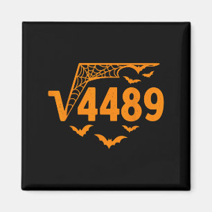 Vierkantswortel 4489 Grappig Halloween-meme 67 Wis Magneet