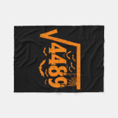 Vierkantswortel 4489 Grappige Halloween-meme 67 Wi Fleece Deken (Voorkant (Horizontaal))