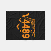 Vierkantswortel 4489 Grappige Halloween-meme 67 Wi Fleece Deken (Voorkant (Horizontaal))