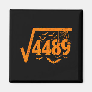 Vierkantswortel 4489 Grappige Halloween-meme 67 Wi Magneet