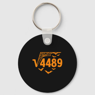 Vierkantswortel 4489 Grappige Halloween-meme 67 Wi Sleutelhanger