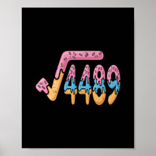 Vierkantswortel 4489 Ijs Slang Math 67 Zes Zeven Poster