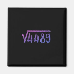 Vierkantswortel 4489 Wiskundeleraar Zes Zeven 6 7 Magneet