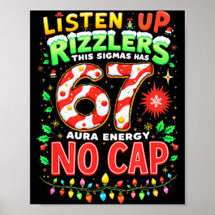 Vierkantswortel 4489 Zes Zeven Kerst Morsig 67 Mem Poster