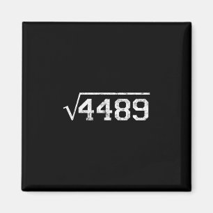 Vierkantswortel Van 4489 Slang Wiskunde Docent Zes Magneet
