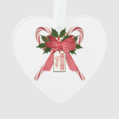 Vierkerst kerstsnoeprietennaam Acrylornament Ornament (achterkant)