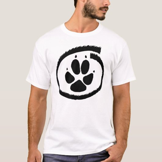 Viermest binnenin (Fox Paw) T-shirt (Voorkant)