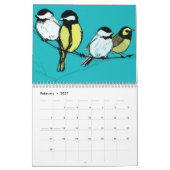 vierroeping-vogels, maart 2011 - februari 2012 kalender (Feb 2027)