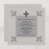 Viervoudige Uitnodiging (Voorkant / Achterkant)