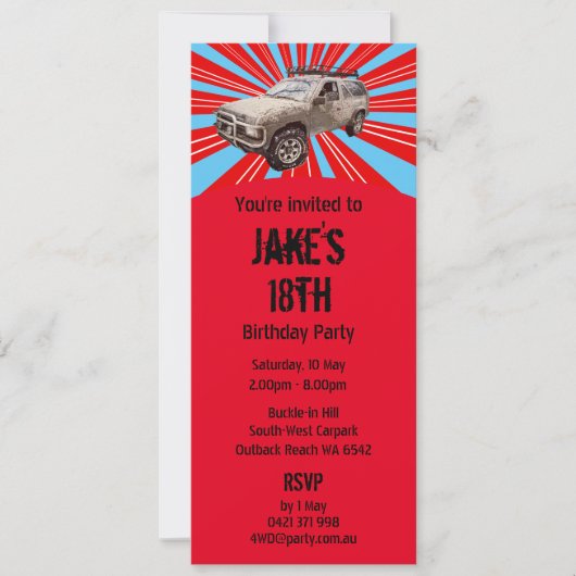 Vierwielaandrijving Kaart (Voorkant)