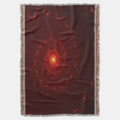 Viery Red Sparkle Swirl Gradient Deken (Voorkant Verticaal)