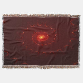 Viery Red Sparkle Swirl Gradient Deken