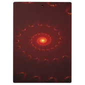 Viery Red Sparkle Swirl Gradient Klembord (Achterkant)