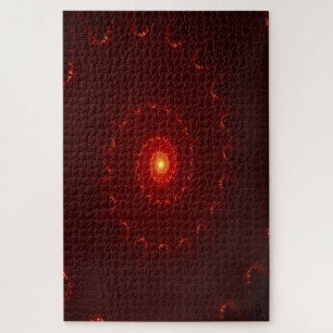 Viery Red Sparkle Swirl Gradient Legpuzzel