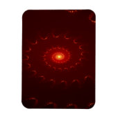 Viery Red Sparkle Swirl Gradient Magneet (Verticaal)