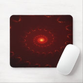 Viery Red Sparkle Swirl Gradient Muismat (Met muis)