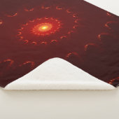 Viery Red Sparkle Swirl Gradient Sherpa Deken (3/4)